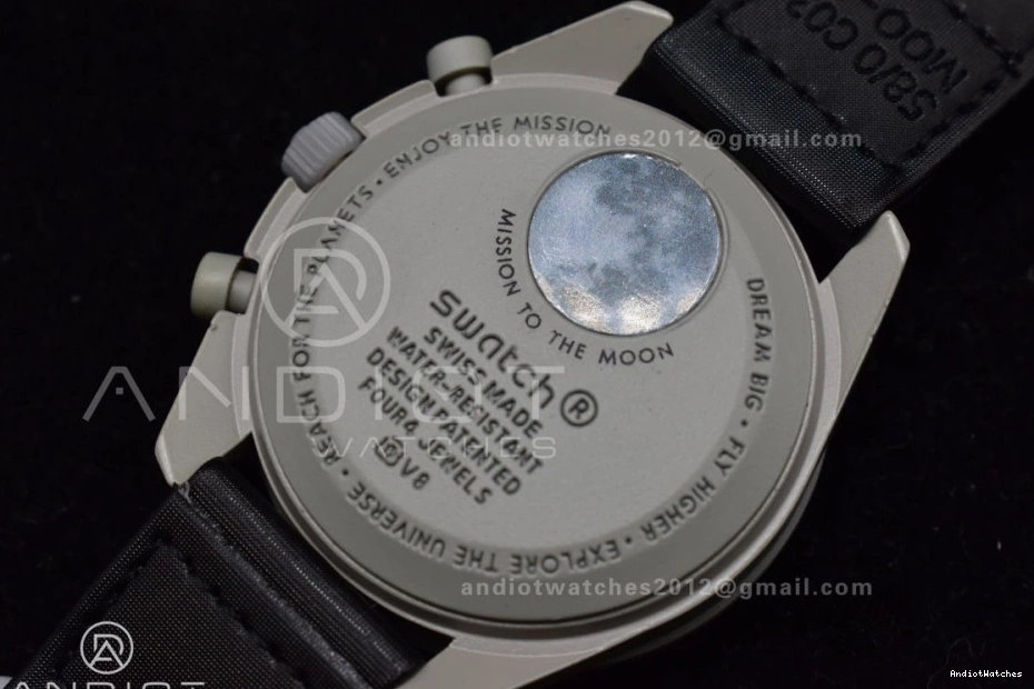 Swatch Omega Nylon The Bioceramic Moon Quartz 1184 to on x Vibrant Moonwatch Mission Strap 0519